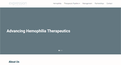 Desktop Screenshot of expressiontherapeutics.com