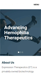 Mobile Screenshot of expressiontherapeutics.com